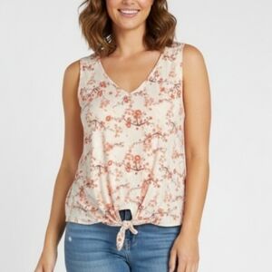 Riley & James Cherry Blossom Print Top Size XL